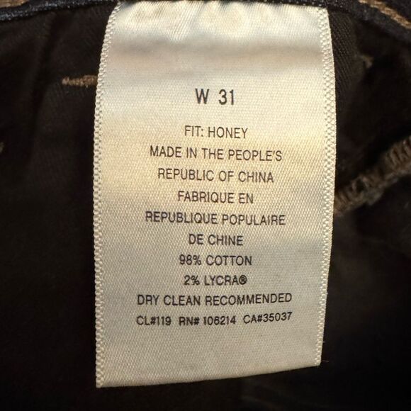 Joes Jeans Size 31/12 Mid Rise Dark Wash Bootcut Cotton Lycra Blend Jeans - Picture 11 of 12